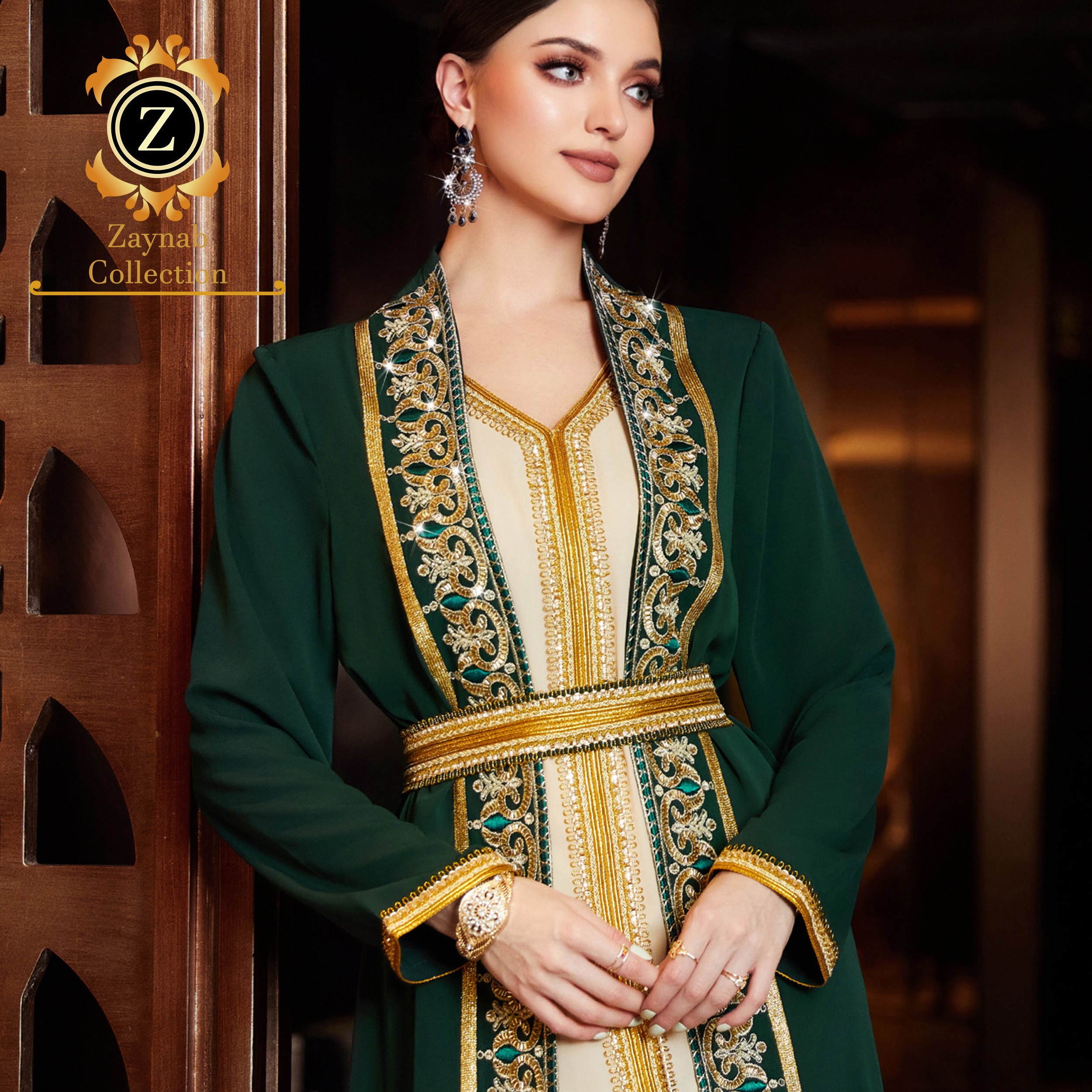 Zaynab Simple Abaya Designs Pakistan Chiffon Abaya Muslim Wedding Dress Women Muslim Dress Dubai Islamic Abaya