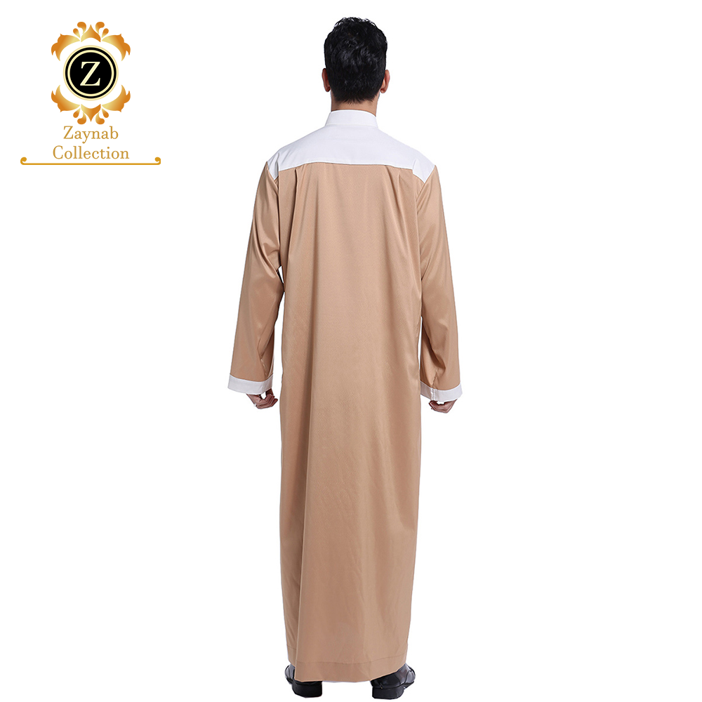 Zaynab Man Thobe Islamic Man  Homme Complet Musulman Moroccan Man Jubba Arab Fabric Thobe