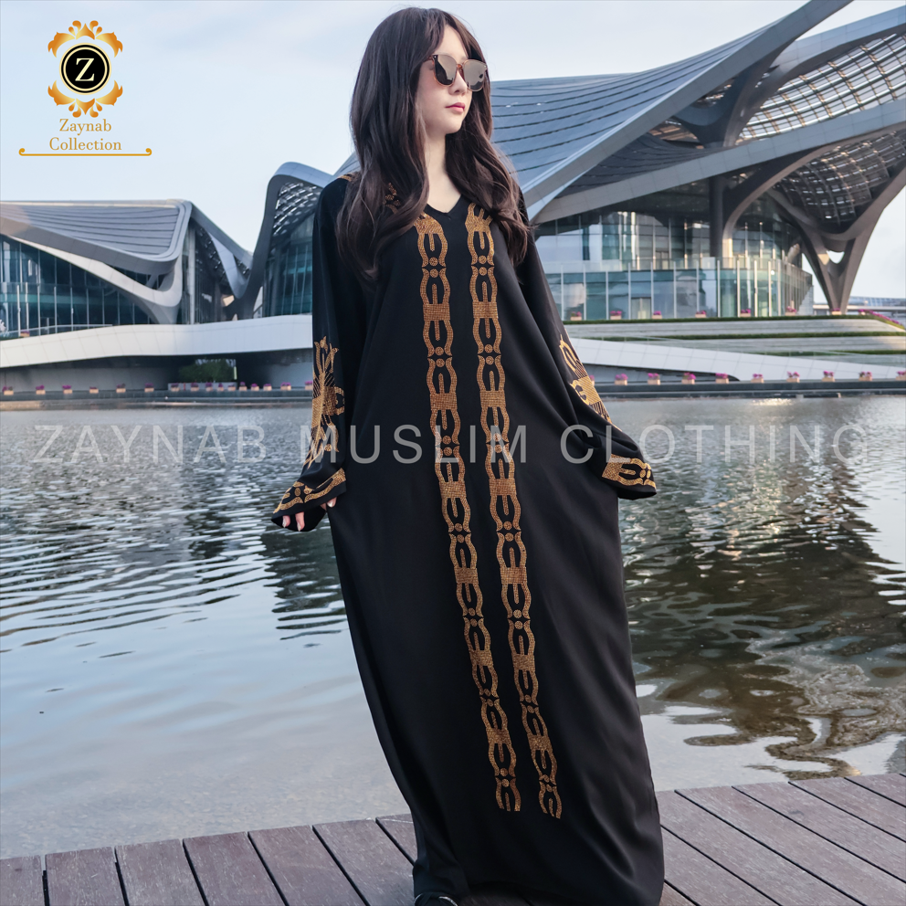 Zaynab Eid Jalabiya Hand Made Pleated Abaya Dress Turkey Designs New Arrivals Latest Dubai Abaya Women Muslim Dress Jalabiya