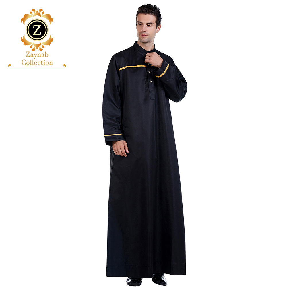 Zaynab Man Thobe Winter Design  Supplier Dubai Jubba Mans Islamic Man Wear  Moroccan Thobe