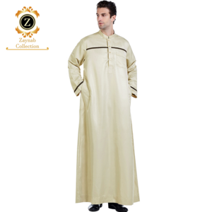 Zaynab Man Thobe Winter Design  Supplier Dubai Jubba Mans Islamic Man Wear  Moroccan Thobe