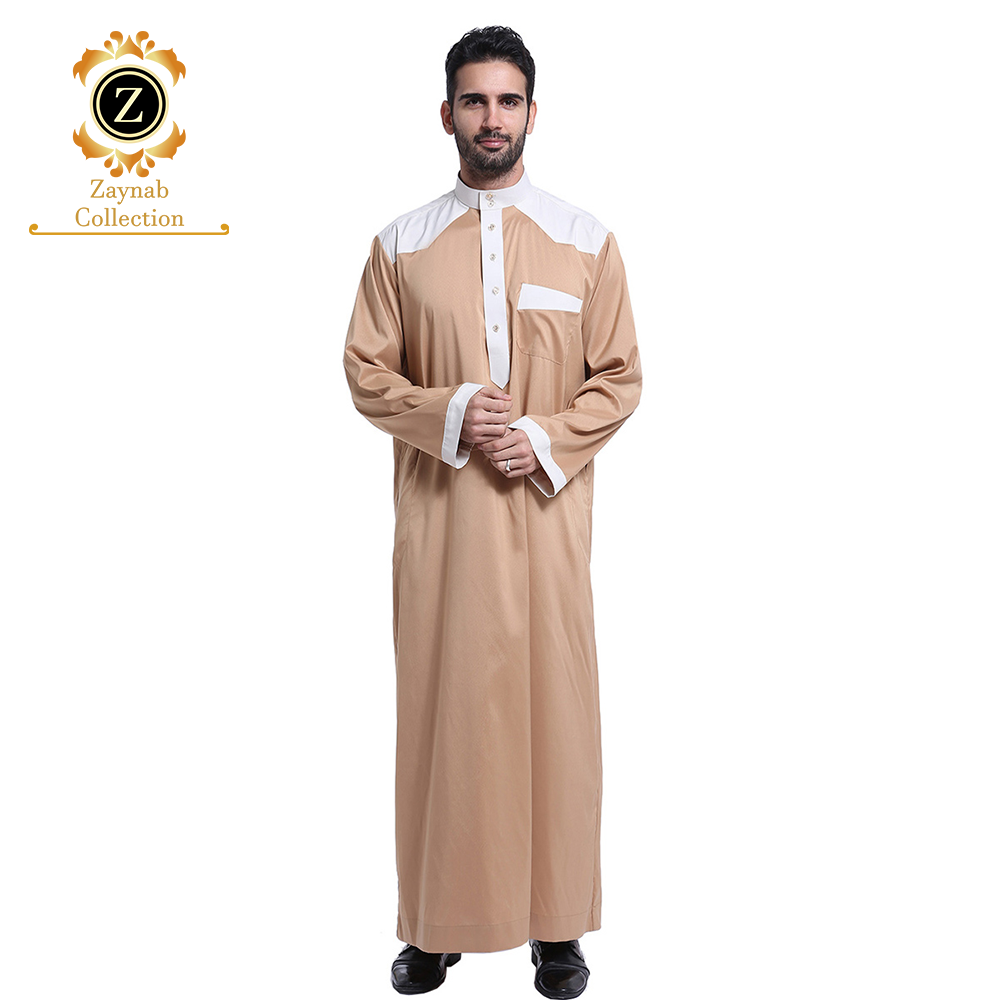 Zaynab Man Thobe Islamic Man  Homme Complet Musulman Moroccan Man Jubba Arab Fabric Thobe