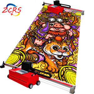 Parking Space Graffiti Painting Machine 3D Ground Painting Machine Outdoor Wall Printer Small UV Printing Full Automatic 5D 220v