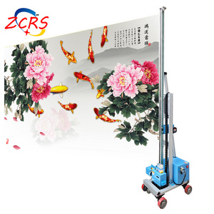 UV Wall Printing Machine 3D Vertical Wall Printer/3d Background Wall Painting Digital Varnish Inkjet Printer Custom Motor 55