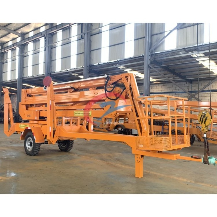 Cherry Picker Aerial Working  Platform Truck Mounted Towable Boom Lifts with factory price