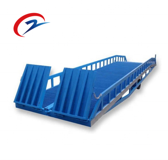 CE  approved 6-15ton mobile truck container load dock ramp hydraulic yard ramp