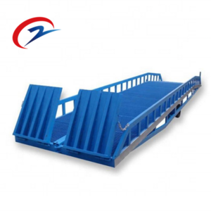 CE  approved 6-15ton mobile truck container load dock ramp hydraulic yard ramp