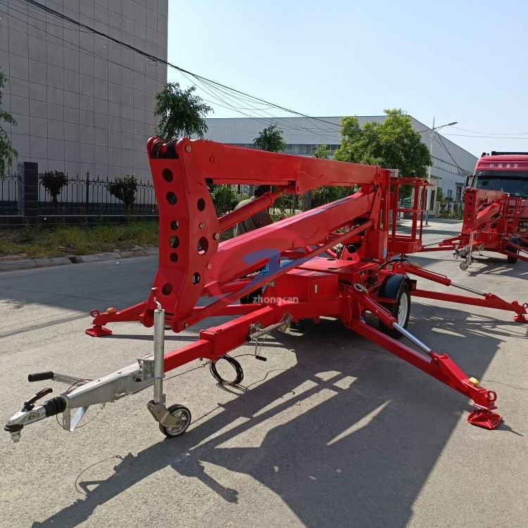 Cherry Picker Aerial Working  Platform Truck Mounted Towable Boom Lifts with factory price