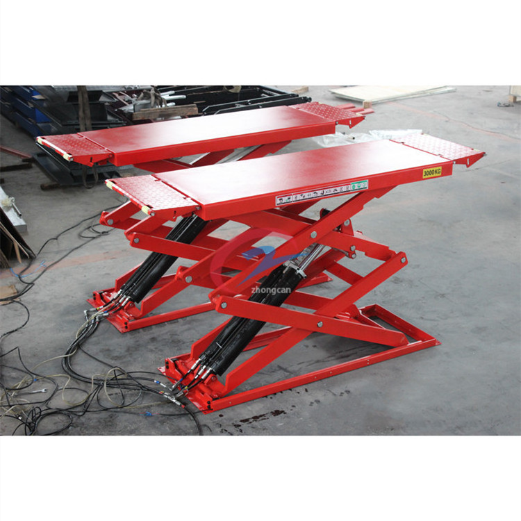 repair shop used portable inground hydraulic auto scissor car lift with CE Certification for sale