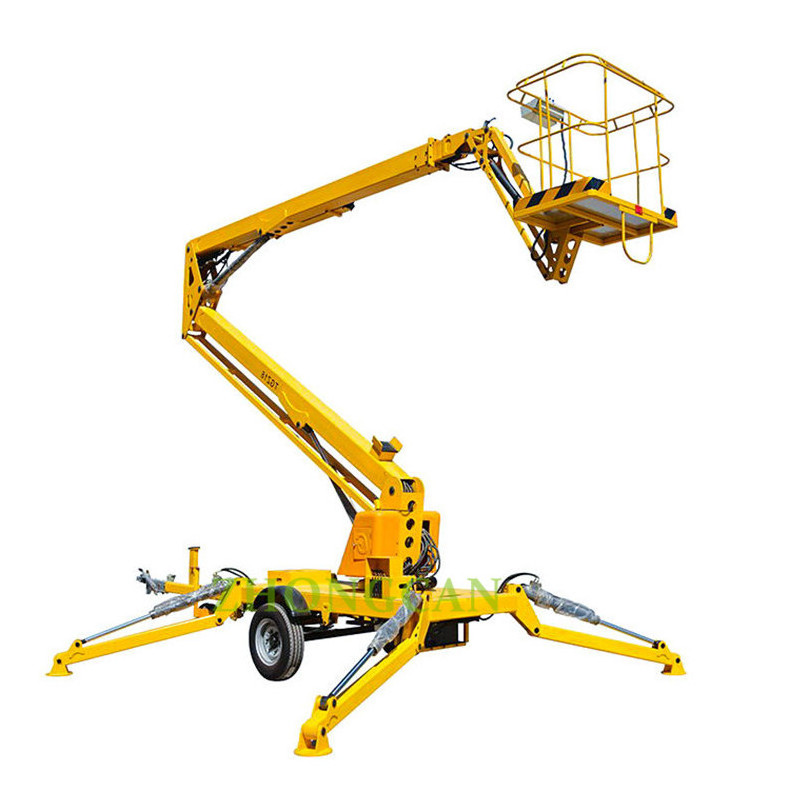 Mobile Hydraulic Folding Crank Arm Lift Aerial Work Platform with or without diesel engine