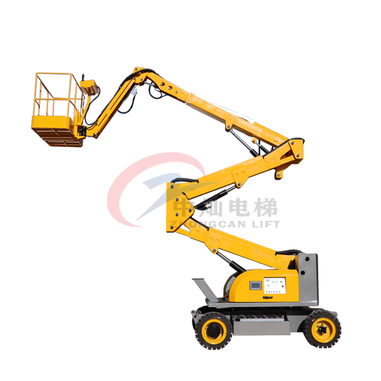 Zhongcan 8-20m Self-propelled Small Articulating Boom Lift articulated boom lift or cherry picker Factory Price For Sale