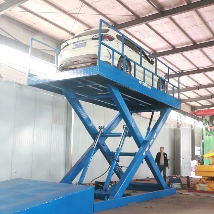 Best price 5ton Ground Car Parking Lift Hydraulic Stationary Scissor Car Lift