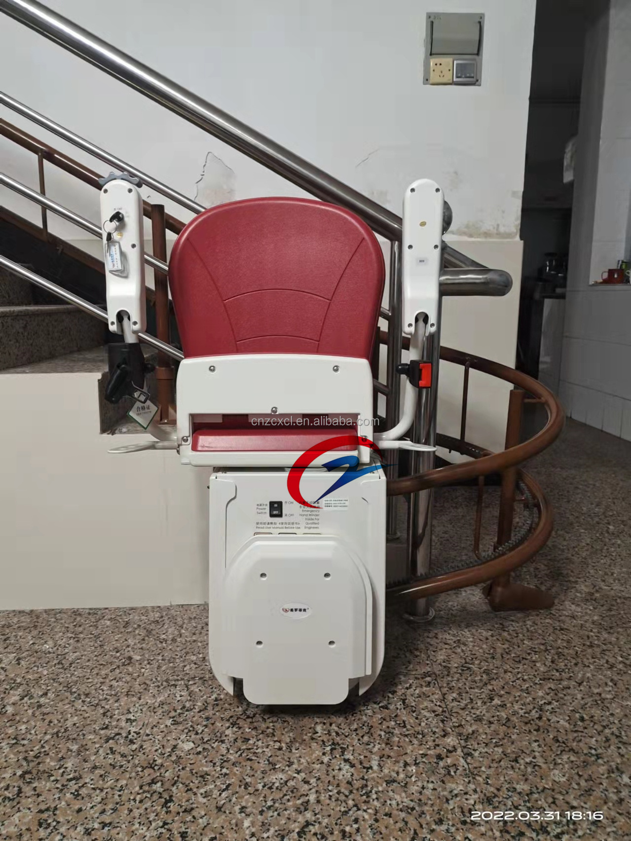 Three floors stair lift for disabled stair chair lift with best price