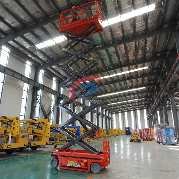 10m window cleaning platform portable man lift self-propelled hydraulic scissor lift for sale