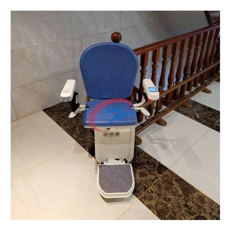 High-tech CE barrier-free China inclined automatic retractable emergency curved disabled stair platform elderly stair lift