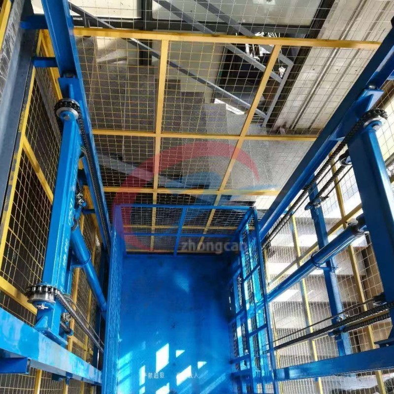 Customized Hydraulic warehouse small freight elevator goods lifting platform guide rail cargo lift elevator