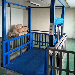 Customized Hydraulic warehouse small freight elevator goods lifting platform guide rail cargo lift elevator