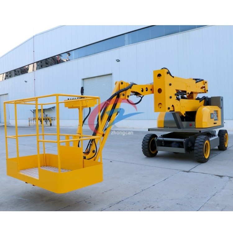 Zhongcan 8-20m Self-propelled Small Articulating Boom Lift articulated boom lift or cherry picker Factory Price For Sale