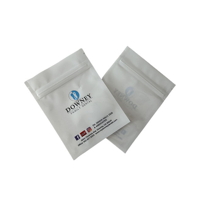 Custom Mini Packet Small Dental Kit Packing Mylar Zipper Packaging Bags Tea Powder Foil Sachets