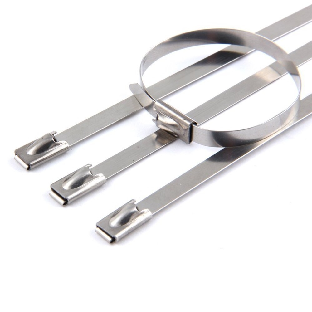 201 304 316 Stainless Steel Self-Locking Metal Cable Ties