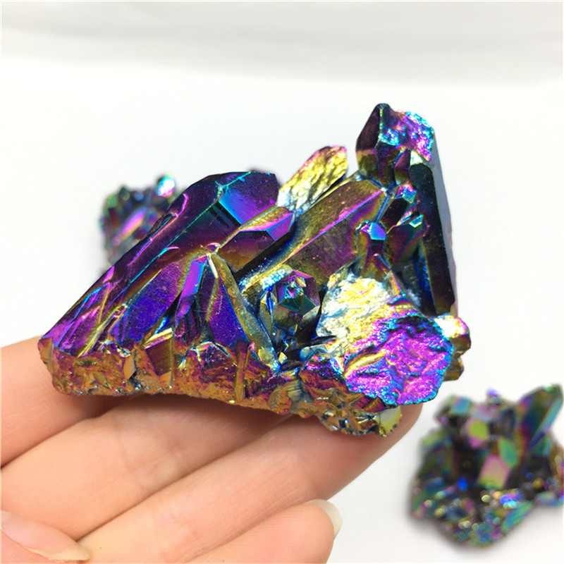 Healing and Crystal Stone Natural Crystal Rocks Geode Stone Specimen Rainbow Crystal Stone