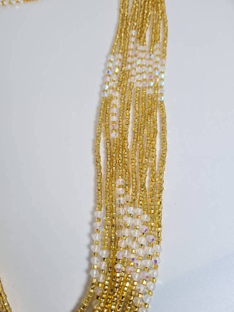 Low Price  Gold and Diamond Waist Beads Customize African Waist Beads Body Chain Jewelry Body Accessories chain for Women