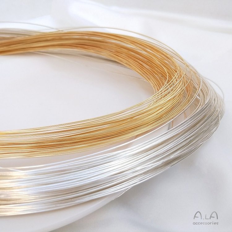 14K Gold Plated Brass Copper Wire For DIY Bracelet Necklace Jewelry Making Accessories Craft Beading Wire Cord String