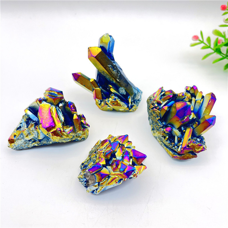 Healing and Crystal Stone Natural Crystal Rocks Geode Stone Specimen Rainbow Crystal Stone