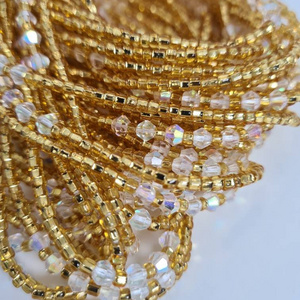 Low Price  Gold and Diamond Waist Beads Customize African Waist Beads Body Chain Jewelry Body Accessories chain for Women