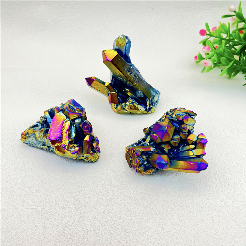 Healing and Crystal Stone Natural Crystal Rocks Geode Stone Specimen Rainbow Crystal Stone