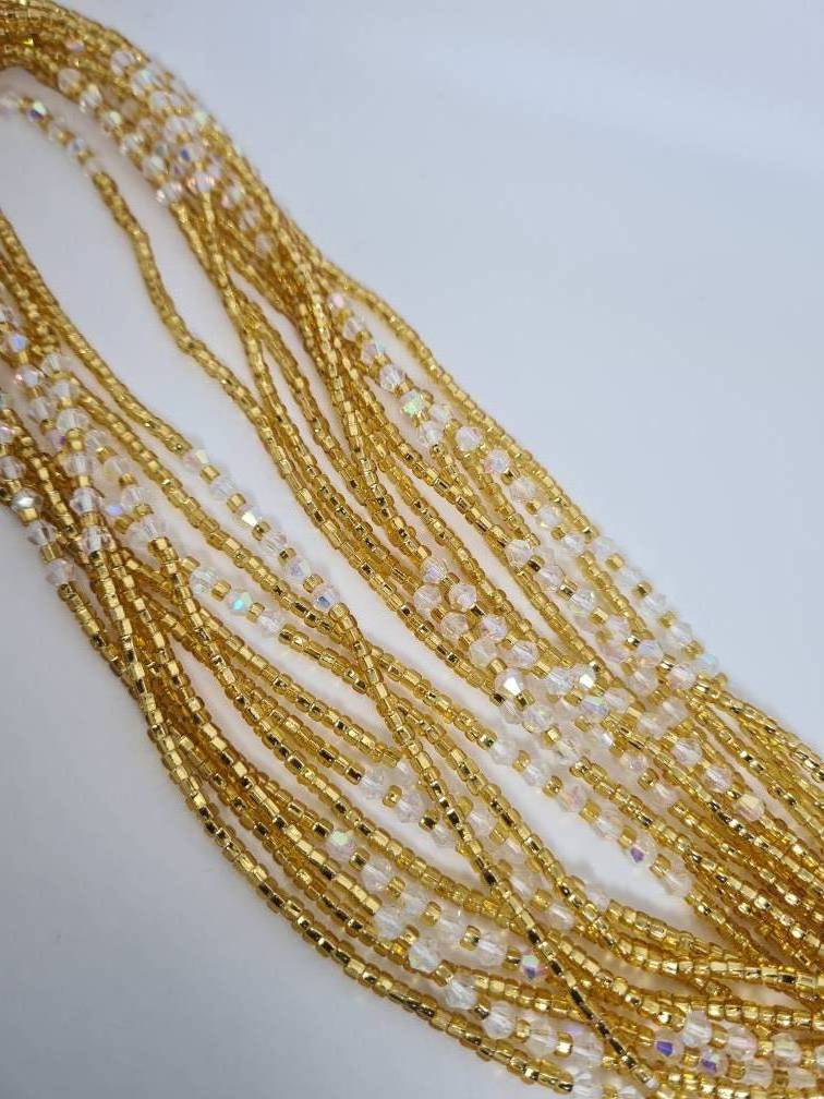 Low Price  Gold and Diamond Waist Beads Customize African Waist Beads Body Chain Jewelry Body Accessories chain for Women