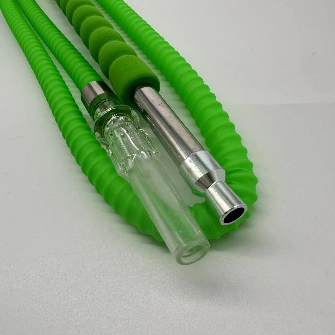 Factory New Design Hookah Plastic Hose Wholesale Portable Hookahs with Foam Stainless Steel Handle