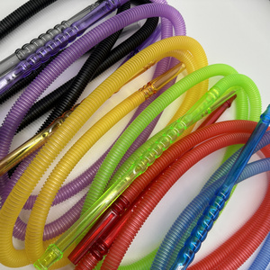 New Trend Product Lightweight Shisha Hookah Plastic Hose Acrylic Handle Disposable Hookah Hose