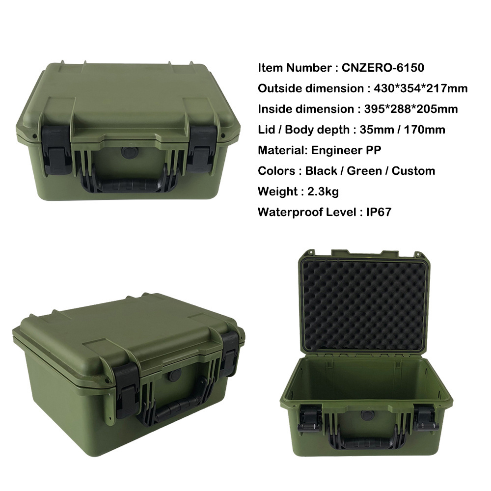 New arrive Waterproof IP67 portable plastic tool sets professional box with drawers