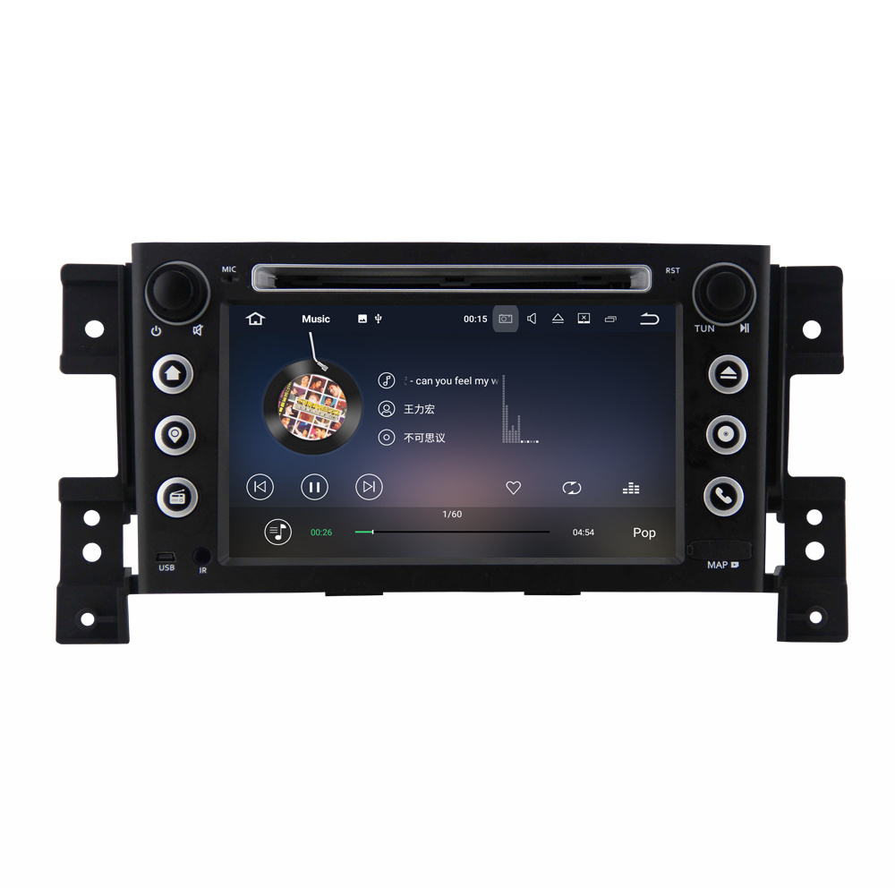 Android 10.0  system radio cassette player for Suzuki Grand Vitara auto parts with dvd player for car Parking sensor