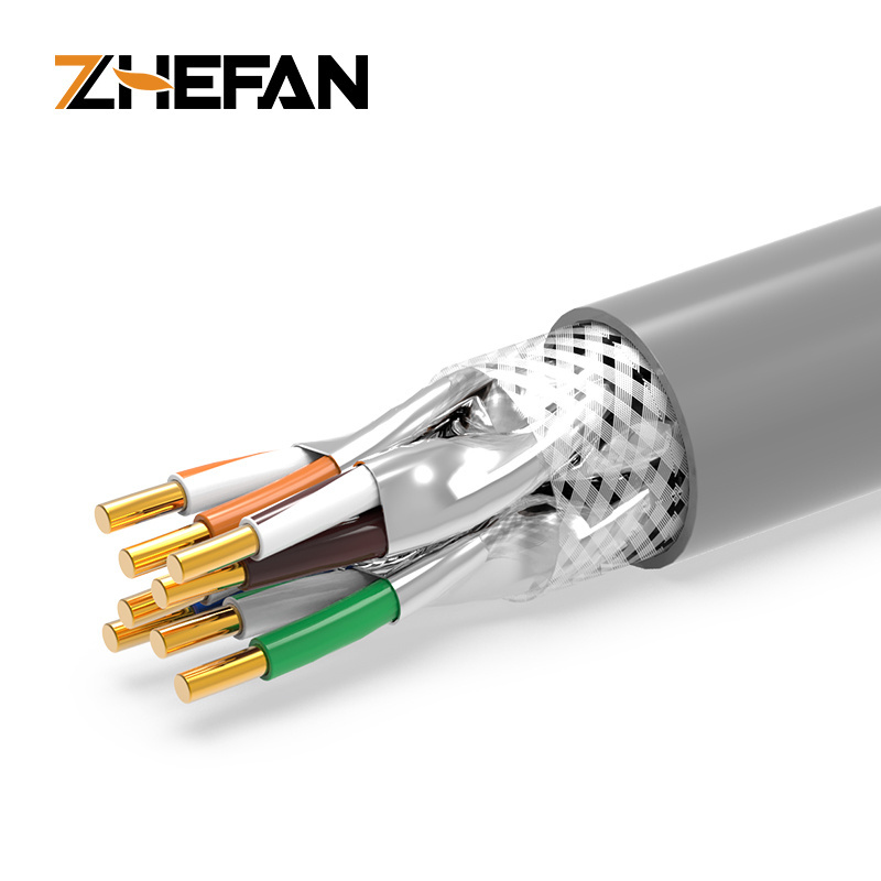 ZHEFAN Outdoor Direct Buried Petroleum Network Cable Lan Cable Cat6a Ethernet Lan Cable For Internet