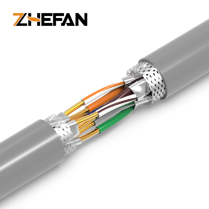 ZHEFAN Outdoor Direct Buried Petroleum Network Cable Lan Cable Cat6a Ethernet Lan Cable For Internet