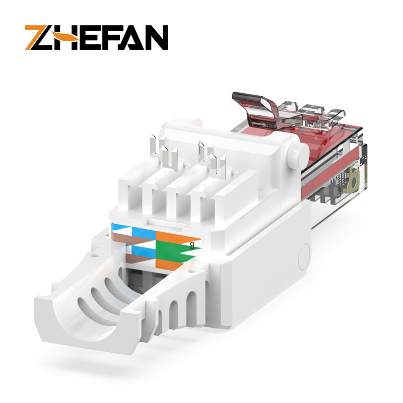 ZHEFAN RJ45 Unshielded Network Cable Connector Cat6 8p8c Male Modular Plug