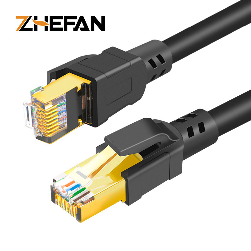 Factory High Quality Cat8 Rj45 S/ftp Communication Lan Cable 2000mhz 40gbps Cat 8 Ethernet Patch Cable 3 Meter