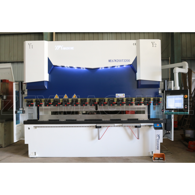 Hydraulic CNC da53t control automatic sheet steel metal press brake bending folding machine