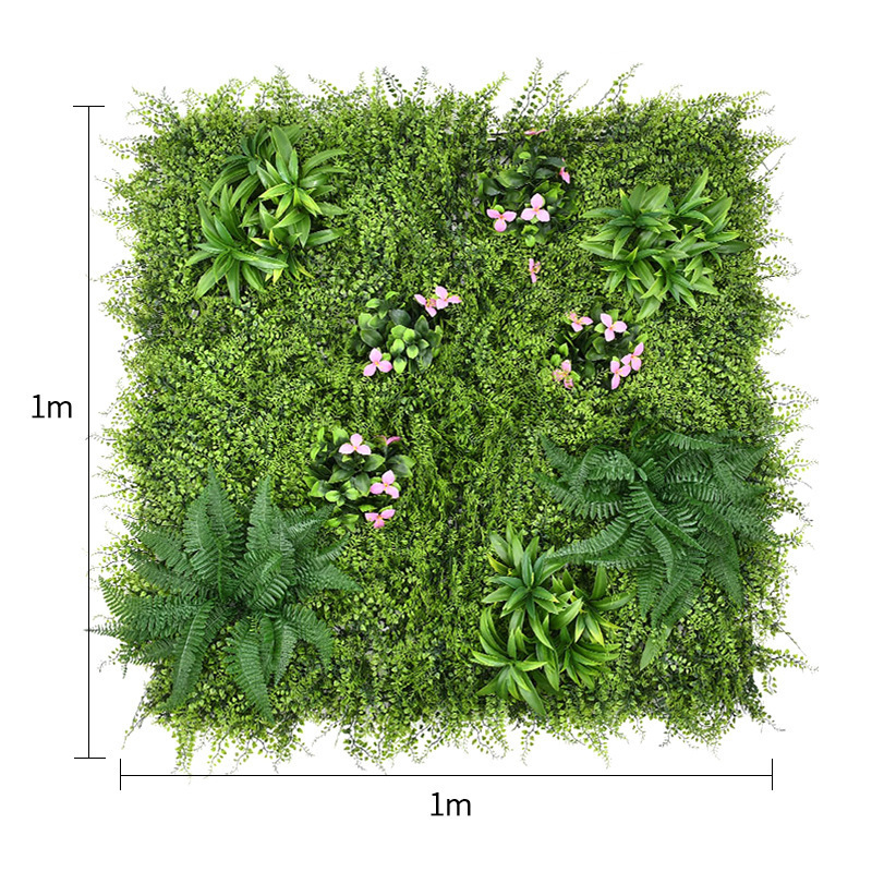 Factory Custom Handmade Hot Sales Outdoor Wedding Green Plant Wall Artificial Green Panel Grass Wall Hedge Wall Decor Grass