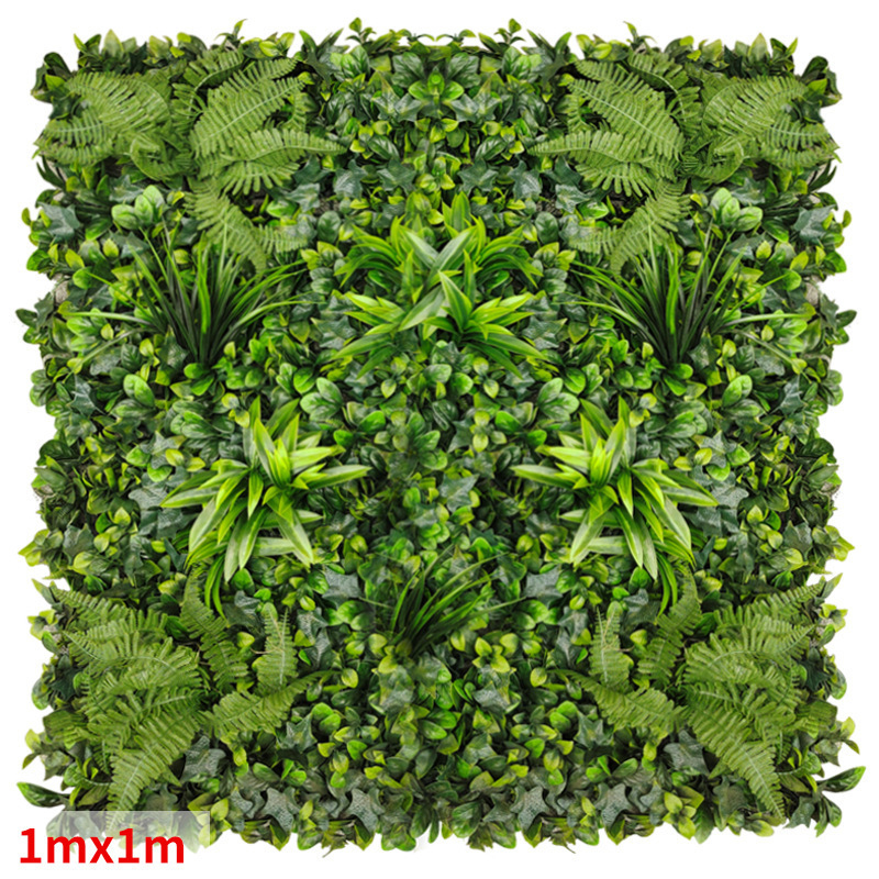 Factory Custom Handmade Hot Sales Outdoor Wedding Green Plant Wall Artificial Green Panel Grass Wall Hedge Wall Decor Grass