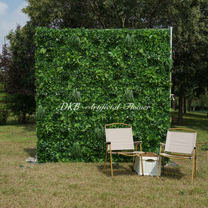 Artificial Nature Green Plants wall backdrop for wedding event stage decoration Flower panel rose decoration flower wall