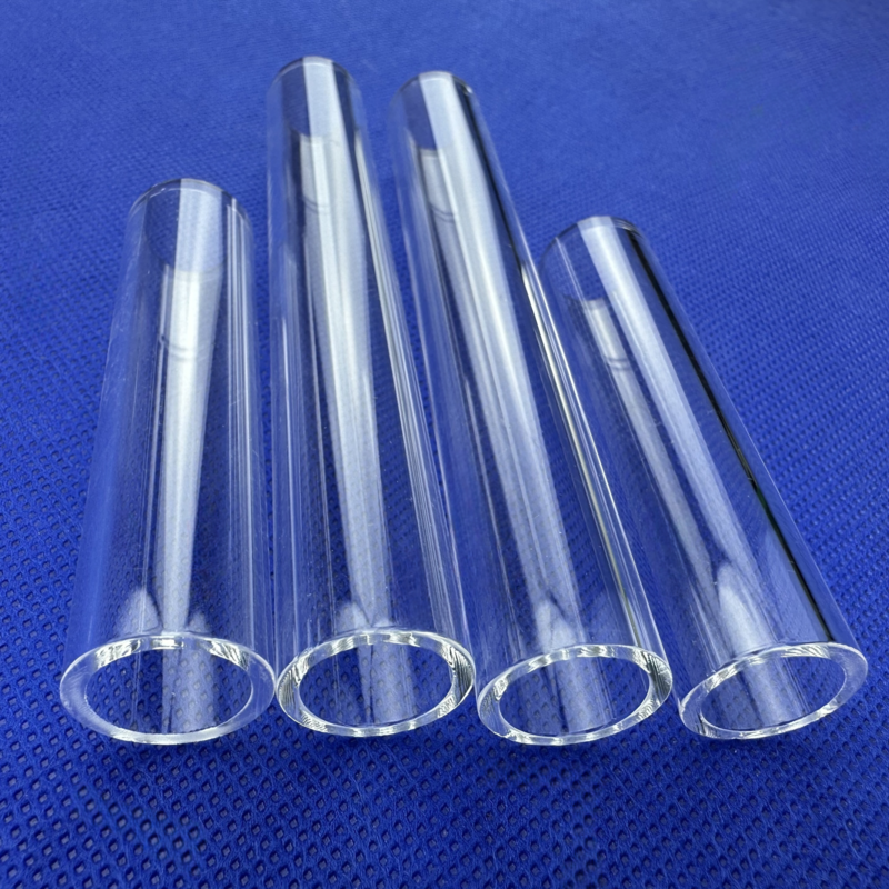 Custom high quality pipes polished silica clear quartz glass tubes fused quartz tubes in various sizes