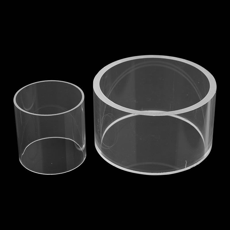 Custom produced high quality transparent quartz glass tube opening quartz fused tube in various sizes