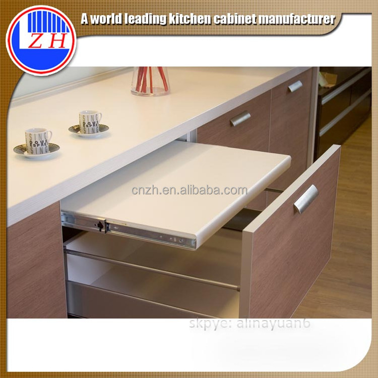 China made modern kitchen cabinet with blum drawer slider