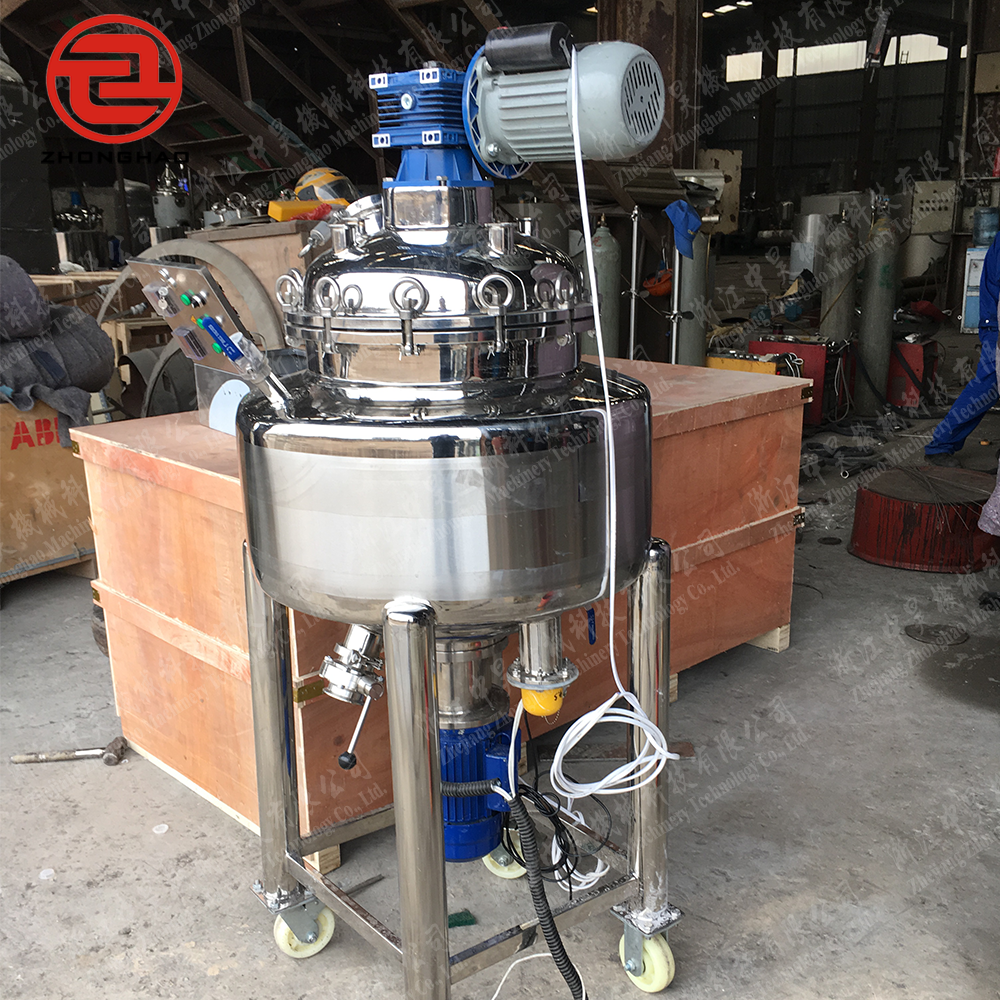 Cosmetic facial cream making Machine Stainless Steel High shear Kettle Bottom Homogenizing Emulsion mixing removable Tank