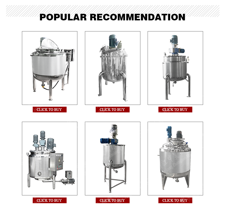 industrial Vacuum jacketed kettle/Steam cooker/Jacketed pot With Agitation Corn Sirup Sugar Syrup Mixing Kettle Cooking Kettle