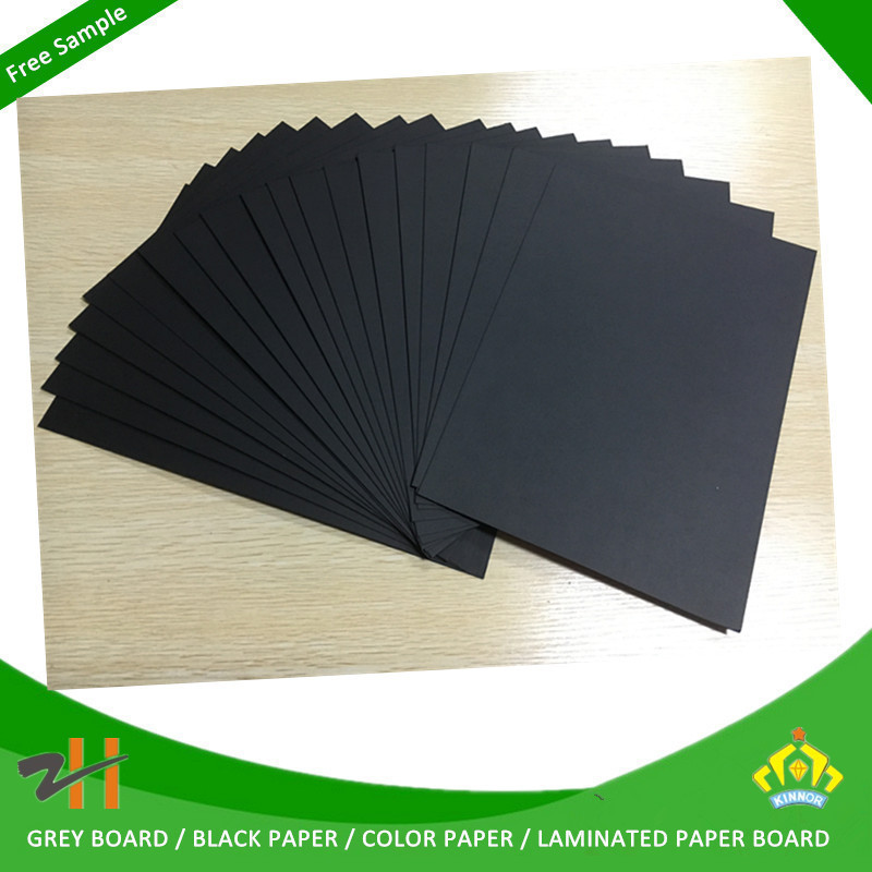 170G black kraft liner paper coated black paper mill