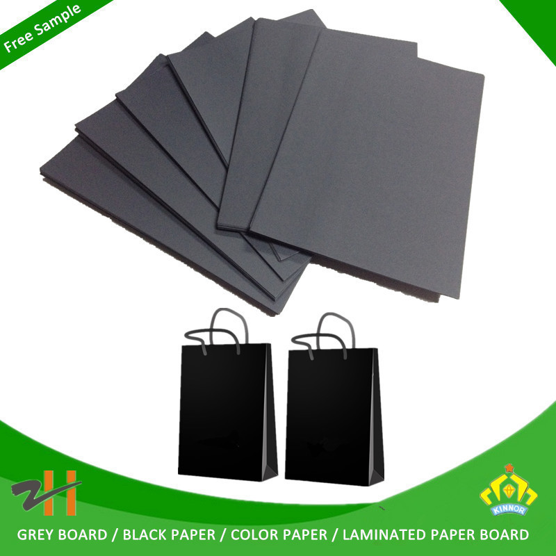 170G black kraft liner paper coated black paper mill